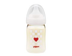 PIGEON- Bình sữa nhựa cổ rộng caro 160ml 00326