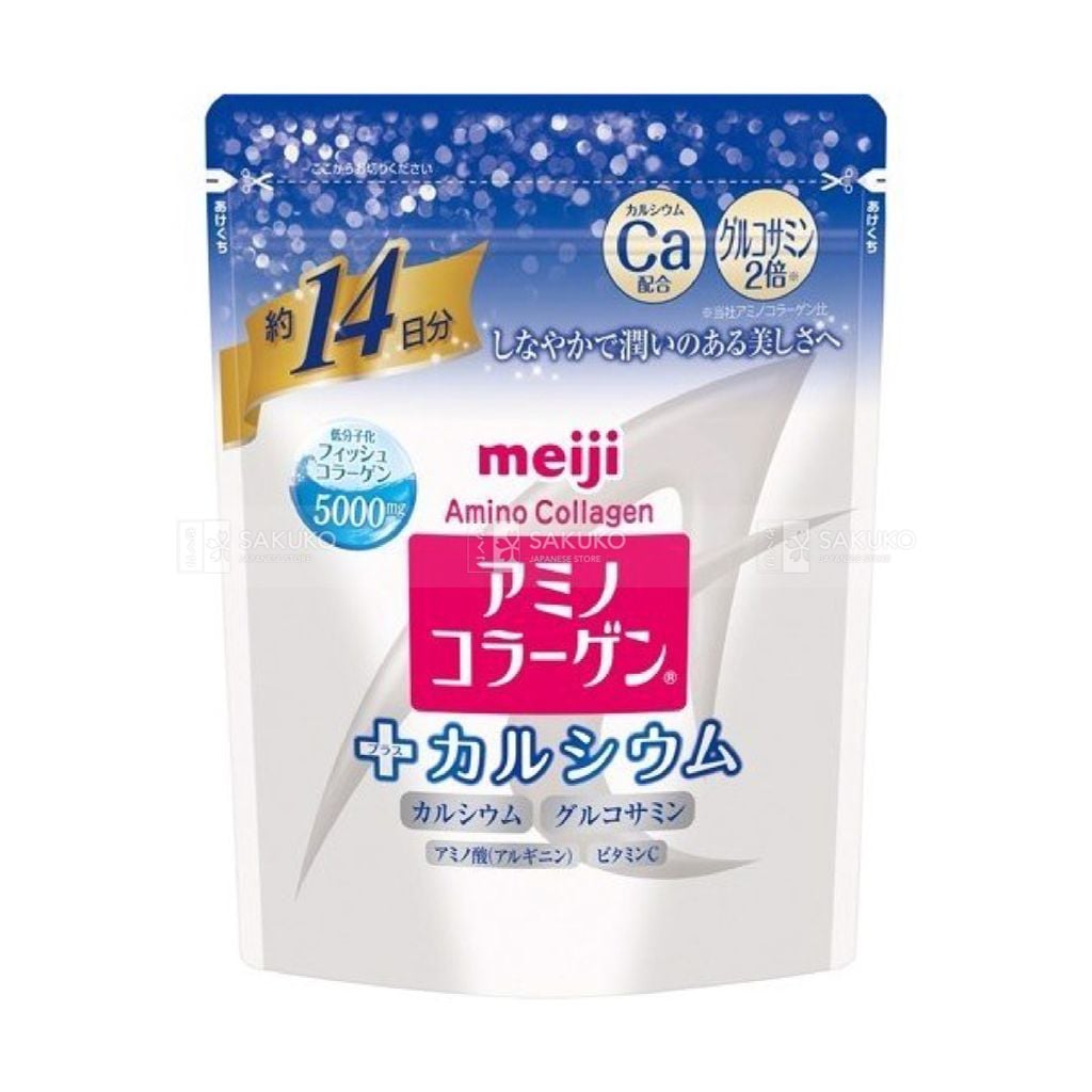 MEIJI- Bột uống cấp Amino Collagen&Canxi (98g)