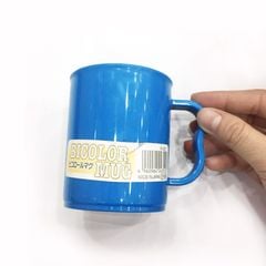 PONYKASEI- Cốc có quai 2 màu xanh trắng