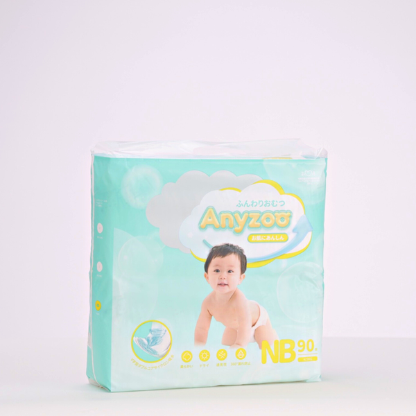 ANYZOO- Bỉm dán SS 90 miếng