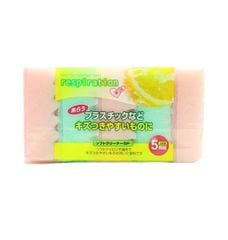 OKAZAKI- Xốp rửa bát hình răng cưa (5 miếng)