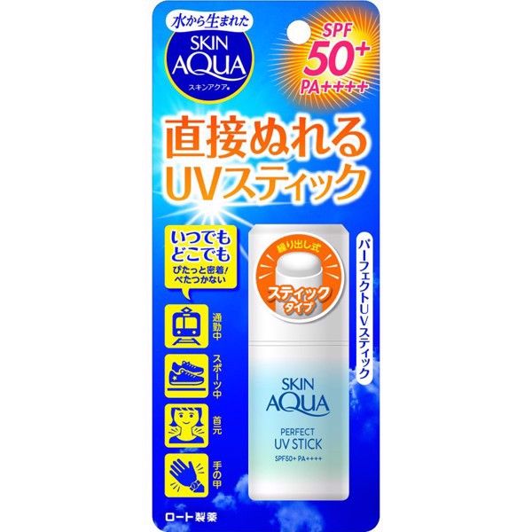 ROHTO- Sáp chống nắng Skin Aqua SPF50+/PA++++ 10g