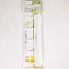 PONYKASEI-Thanh dán tường 5 móc màu trắng HK-102