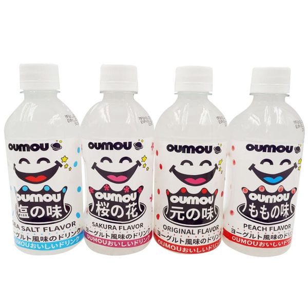 OUMOU- Nước giải khát sữa chua vị Sakura 300ml