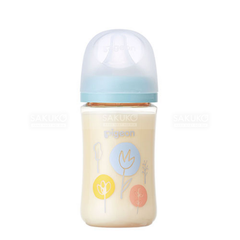 PIGEON- Bình sữa nhựa cổ rộng hình hoa 240ml