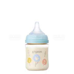 PIGEON- Bình sữa nhựa cổ rộng hình hoa 160ml