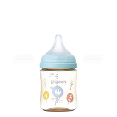 PIGEON- Bình sữa nhựa cổ rộng hình hoa 160ml