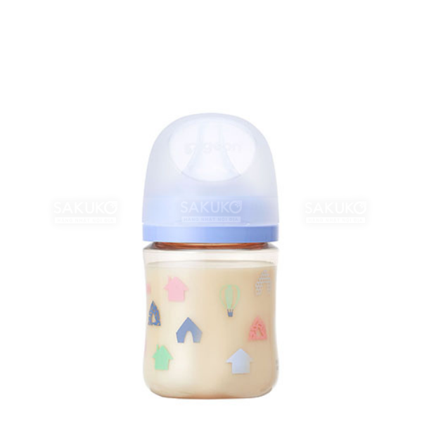 PIGEON- Bình sữa nhựa cổ rộng hình ngôi nhà 160ml