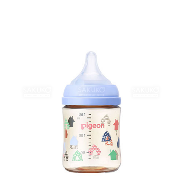 PIGEON- Bình sữa nhựa cổ rộng hình ngôi nhà 160ml