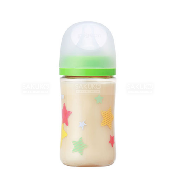 PIGEON- Bình sữa nhựa cổ rộng hình ngôi sao 240ml