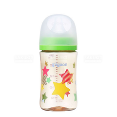 PIGEON- Bình sữa nhựa cổ rộng hình ngôi sao 240ml