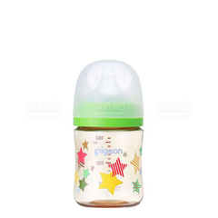 PIGEON- Bình sữa nhựa cổ rộng hình ngôi sao 160ml