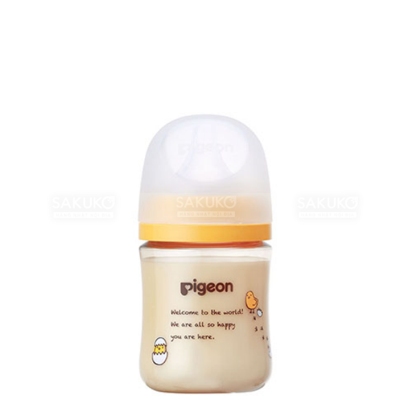 PIGEON- Bình sữa nhựa cổ rộng hình gà con 160ml