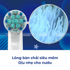 ORAL-B- Đầu bàn chải điện Pikachu cho bé 4c (Xanh)