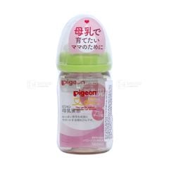 PIGEON- Bình sữa nhựa cổ rộng màu xanh lá 160ml