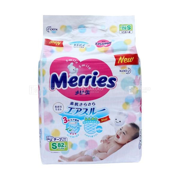 Product Merries MERRIES- Bỉm dán S 82 miếng – Siêu Thị Nhật Bản