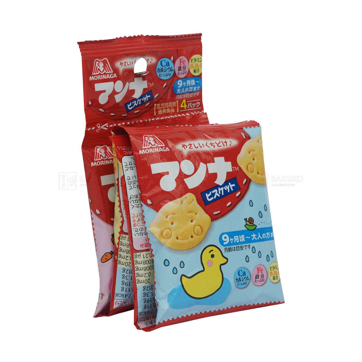 MORINAGA- Bánh quy hình gấu 7 tháng 13gx4 gói