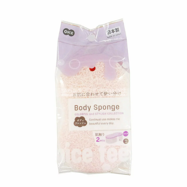 OHE- Miếng xốp tắm tạo bọt Body Sponge màu hồng