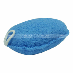 OHE- Miếng xốp tắm tròn tạo bọt màu xanh