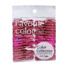 OHE- Móc kẹp màu hồng 16 chiếc