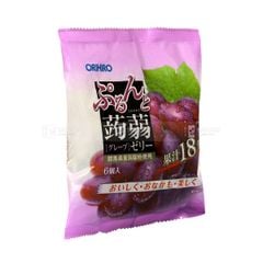 ORIHIRO- Thạch mềm vị nho tím 20gx6 chiếc