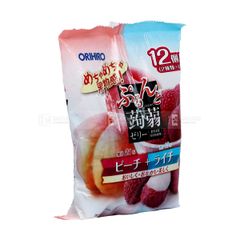 ORIHIRO- Thạch mềm vị đào và vải 20gx12 chiếc