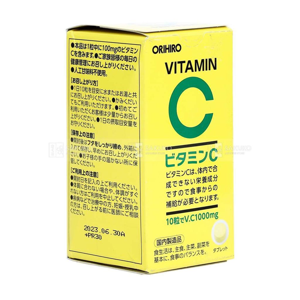 ORIHIRO- Viên uống bổ sung Vitamin C ( 300 viên )
