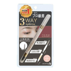 PICOMONTE- Chì kẻ mày 3 trong 1 3WAY màu nâu hồng