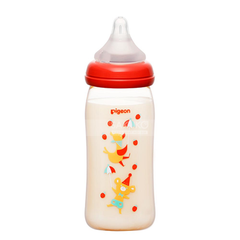 PIGEON- Bình sữa cổ rộng hình dâu tây 240ml