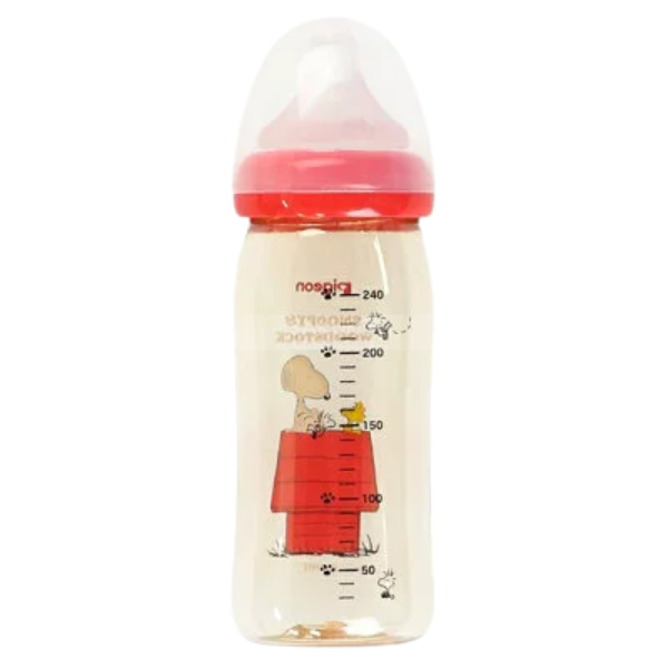 PIGEON- Bình sữa cổ rộng hình Snoopy 240ml