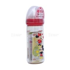 PIGEON- Bình sữa nhựa cổ rộng hình Mickey 240ml