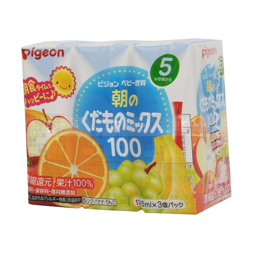 PIGEON-Nước ép rau quả tổng hợp lốc 3 125ml