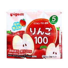 PIGEON- Nước ép táo nguyên chất lốc 3 hộp 125ml