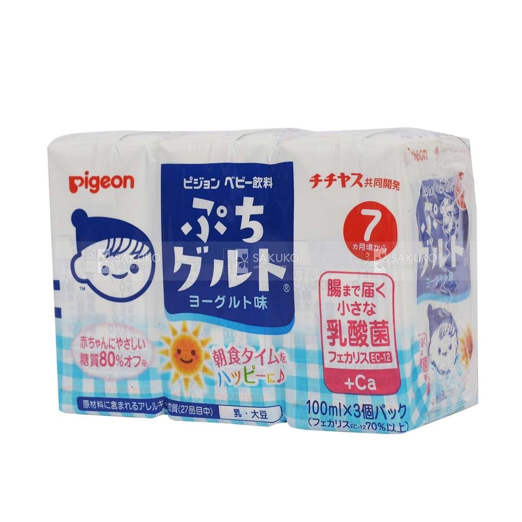 PIGEON- Nước ép vị sữa chua Petit Goult lốc 3 hộp