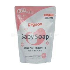 PIGEON- Sữa tắm gội sơ sinh hương hoa túi 400ml