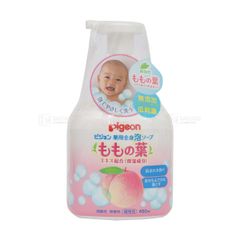 PIGEON-Sữa tắm gội trẻ sơ sinh c.xuất lá đào 450ml