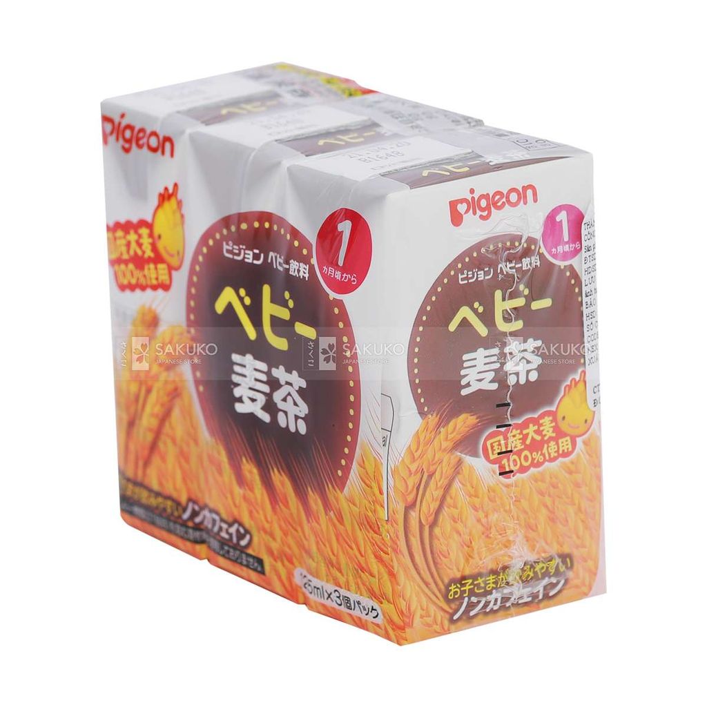 PIGEON- Trà lúa mạch lốc 3 hộp x 125ml