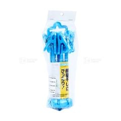 PONYKASEI- Móc phơi đồ mini màu trắng 8 kẹp W-004