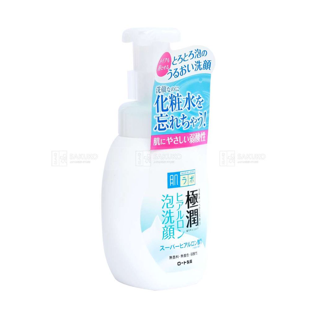 ROHTO- SRM tạo bọt Hadalabo HA dưỡng ẩm (160ml)