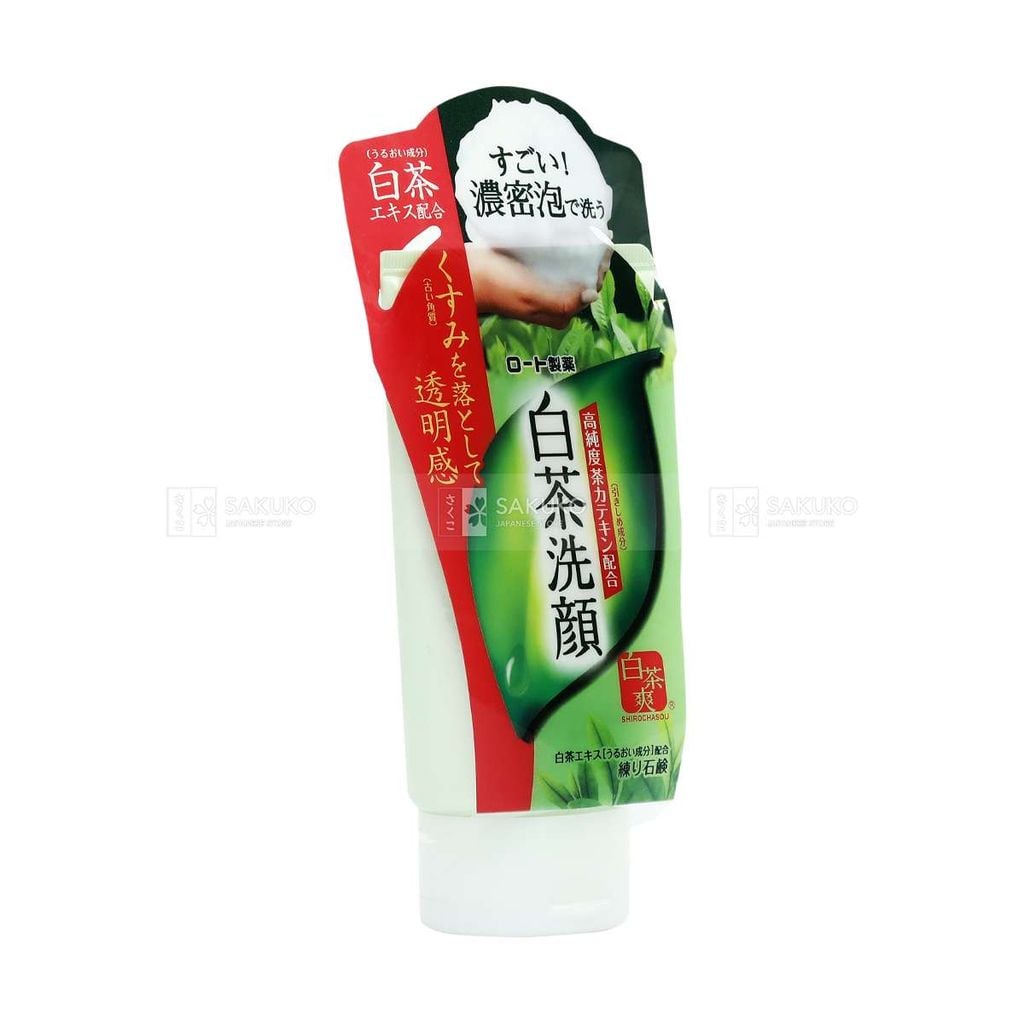 ROHTO- Sữa rửa mặt trà xanh ngăn ngừa mụn dạng kem 120g