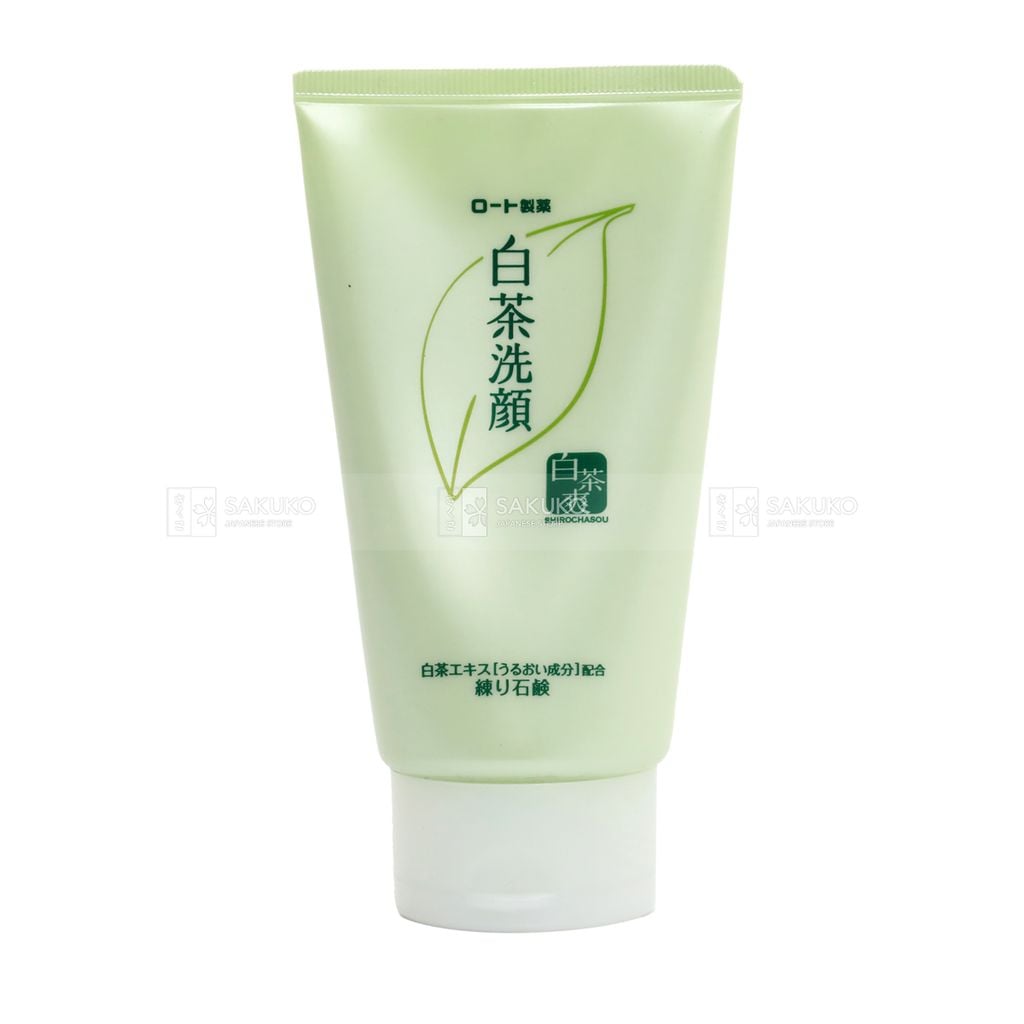 ROHTO- Sữa rửa mặt trà xanh ngăn ngừa mụn dạng kem 120g