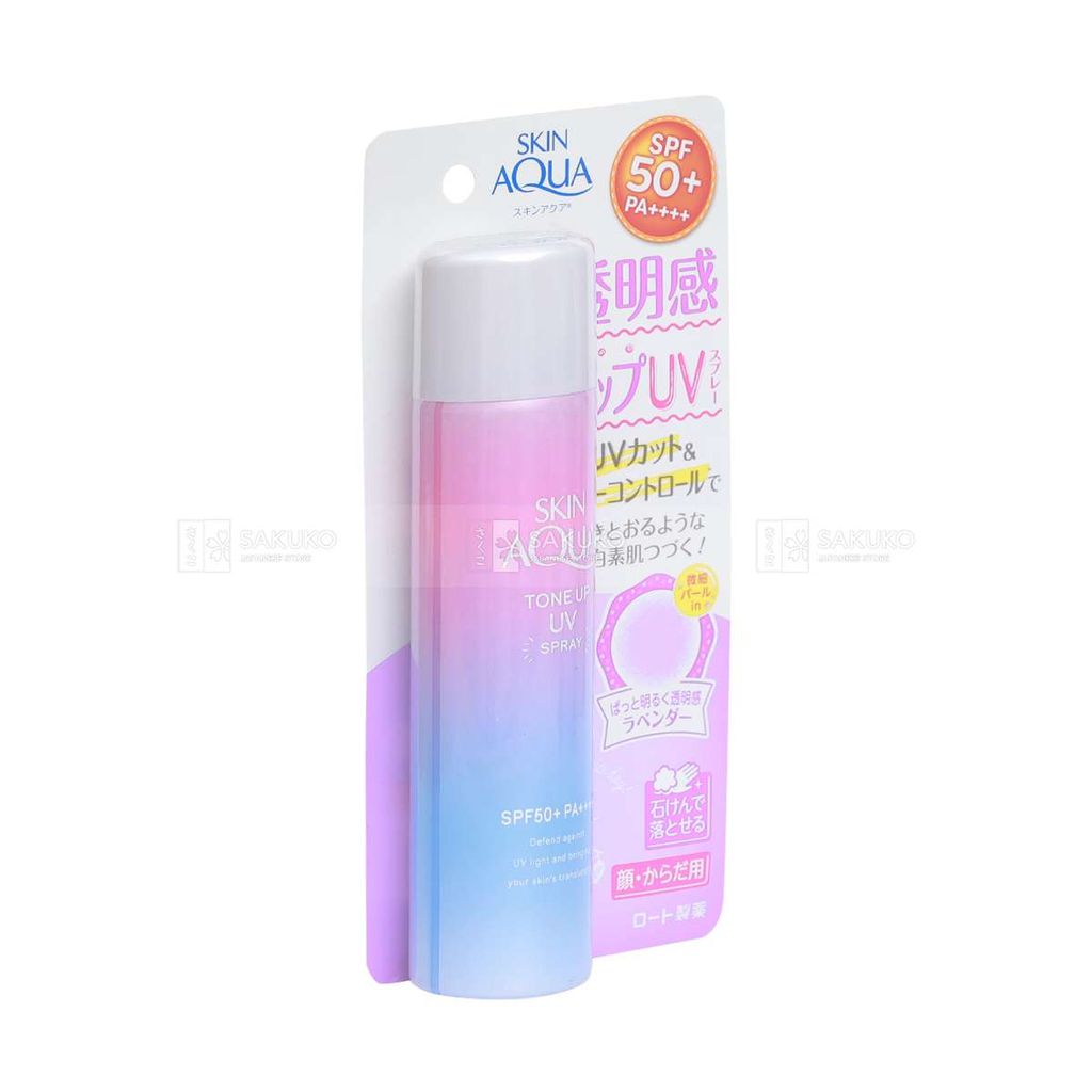 ROHTO-Xịt CN nâng tone SkinAqua Spray-Lavender 70g