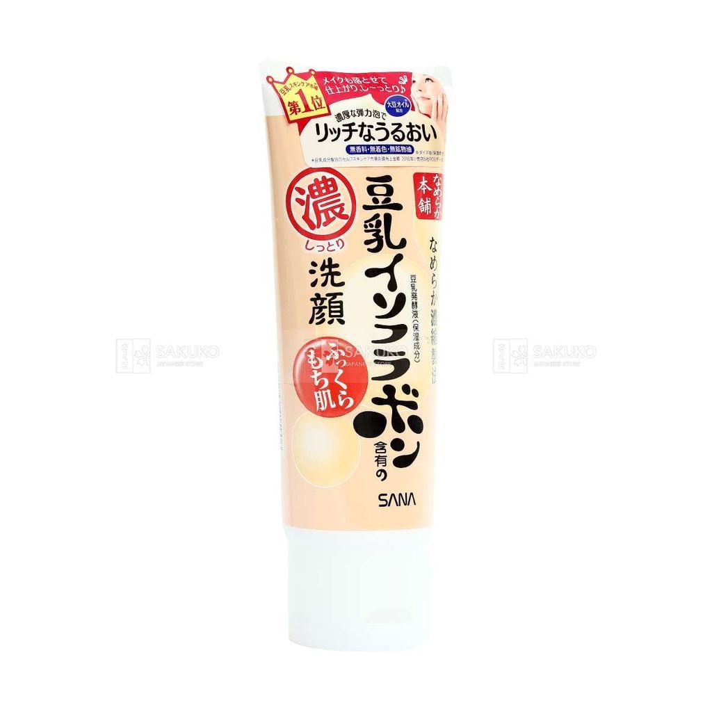 SANA- Sữa rửa mặt chiết xuất đậu nành cho da khô 150g