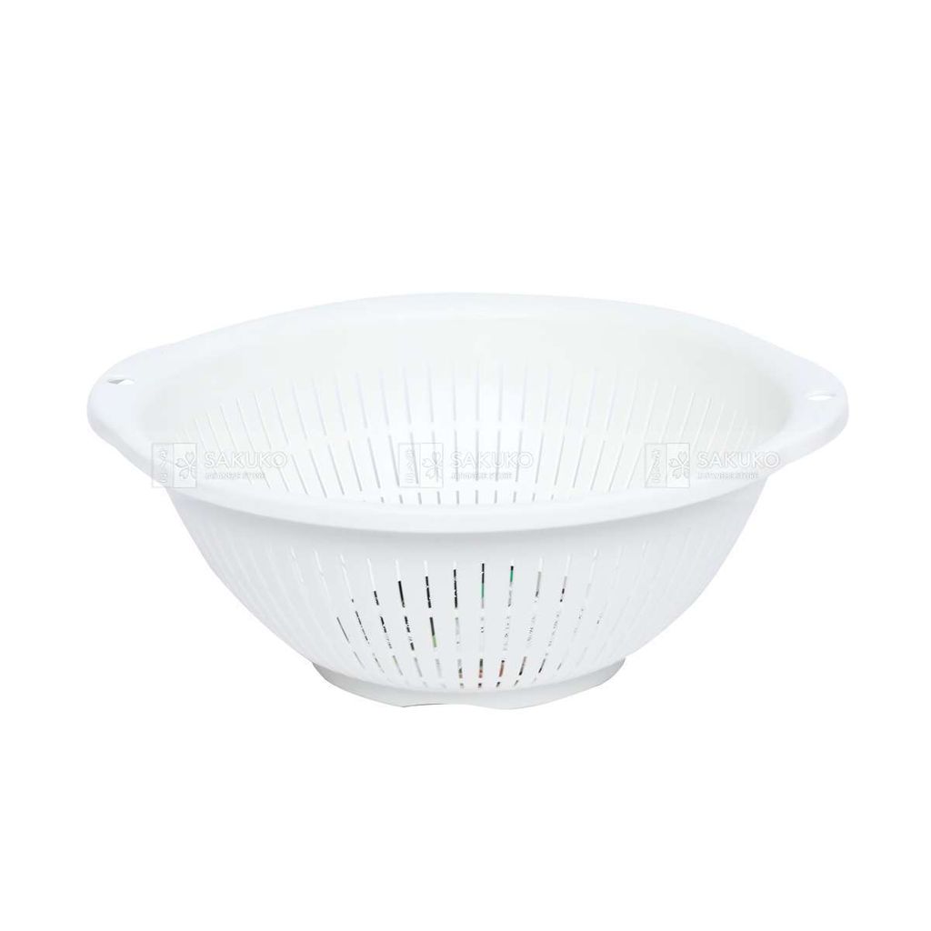 SANADA- Rổ nhựa màu trắng 24cm