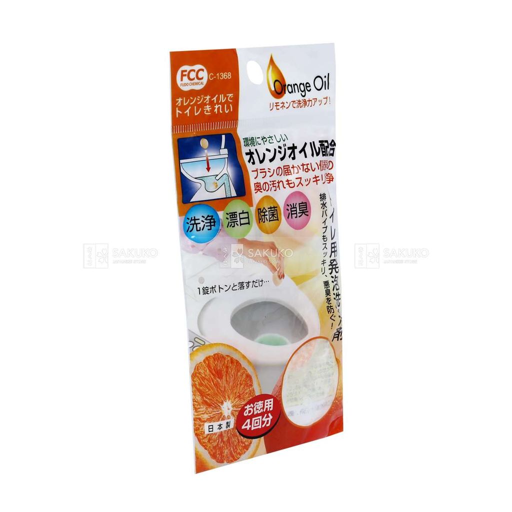 SANADA SEIKO- Viên tẩy rửa bồn cầu hương cam