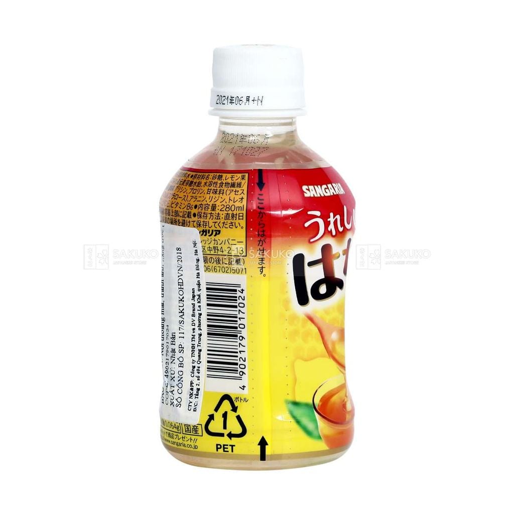 SANGARIA- Nước chanh mật ong 280ml
