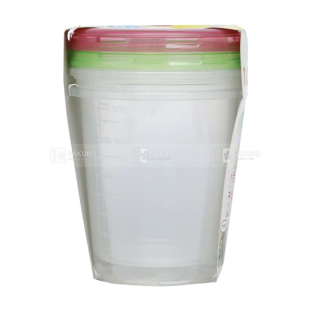 SANKO- Set 2 hộp tròn đựng thưc ăn 1L