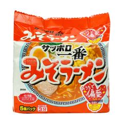 SANYO FOOD- Mỳ ramen Sapporo vị miso 100g x 5 suất