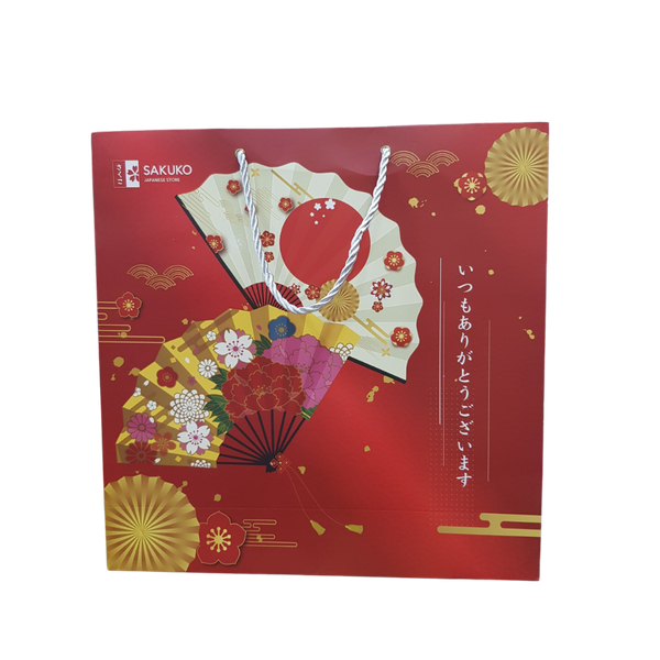 SAKUKO- Túi quà hoạ tiết quạt Nhật Bản
