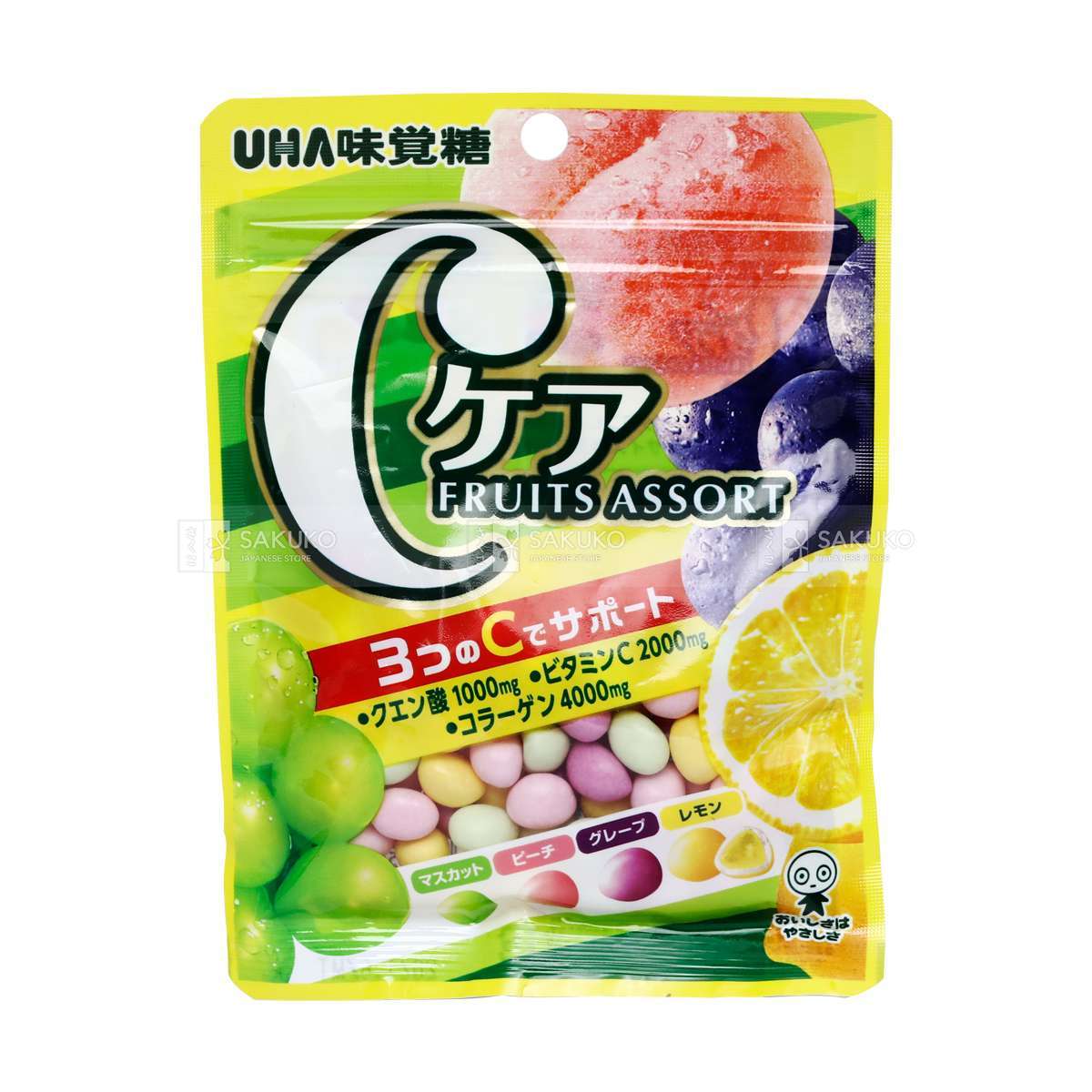 UHA MIKAKUTO- Kẹo dẻo bổ sung C và collagen 60g